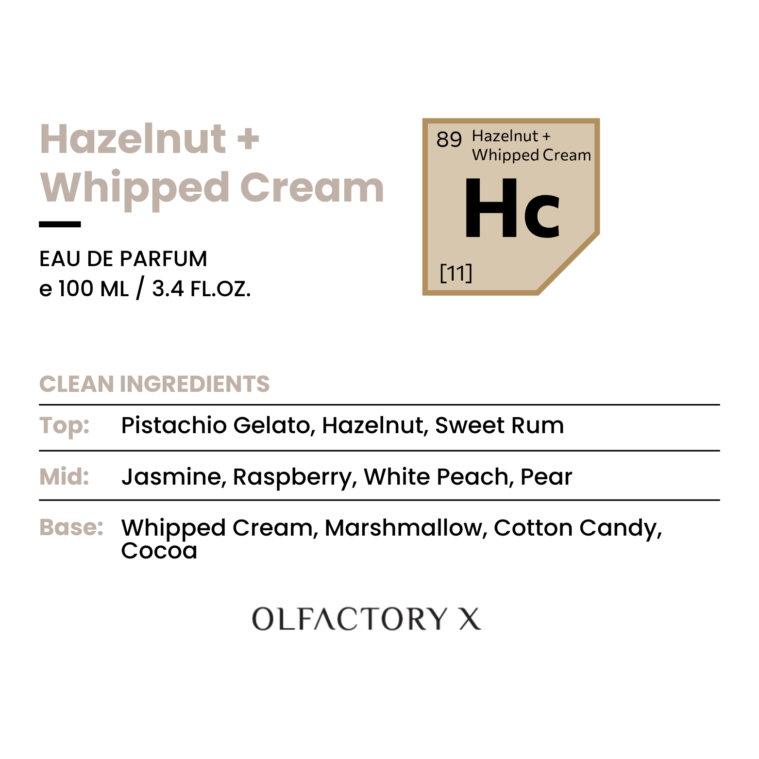 Hazelnut + Whipped Cream