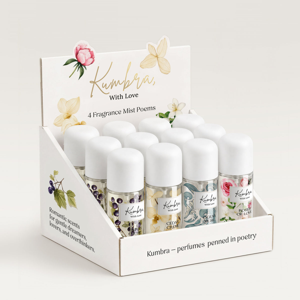 Kumbra 12 pcs 100ml Body Mist - Master box
