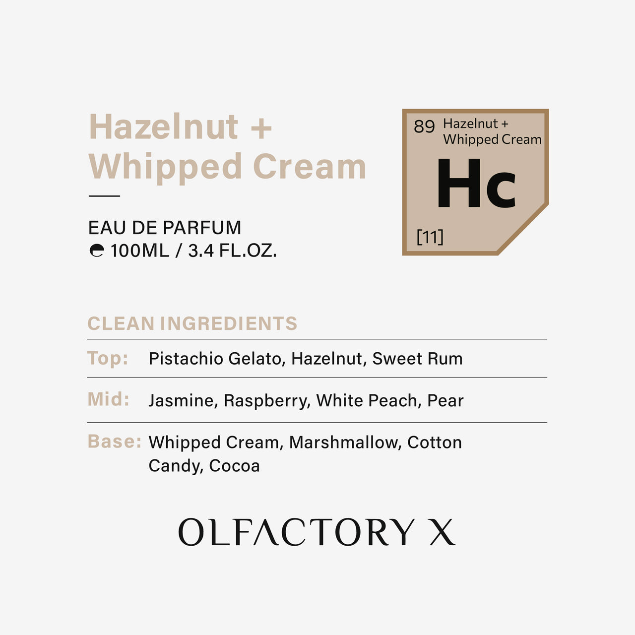 Hazelnut + Whipped Cream